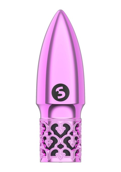 Glitter - Rechargeable ABS Bullet - Pink Royal Gems Glitter - Rechargeable ABS Bullet - Pink Royal Gems