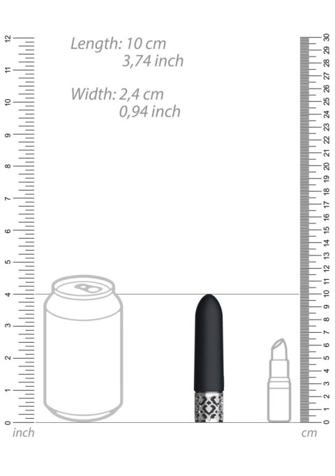 Imperial - Rechargeable Silicone Bullet - Black Royal Gems Imperial - Rechargeable Silicone Bullet - Black Royal Gems