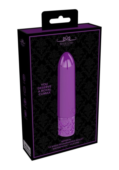 Imperial - Rechargeable Silicone Bullet - Purple Royal Gems Imperial - Rechargeable Silicone Bullet - Purple Royal Gems