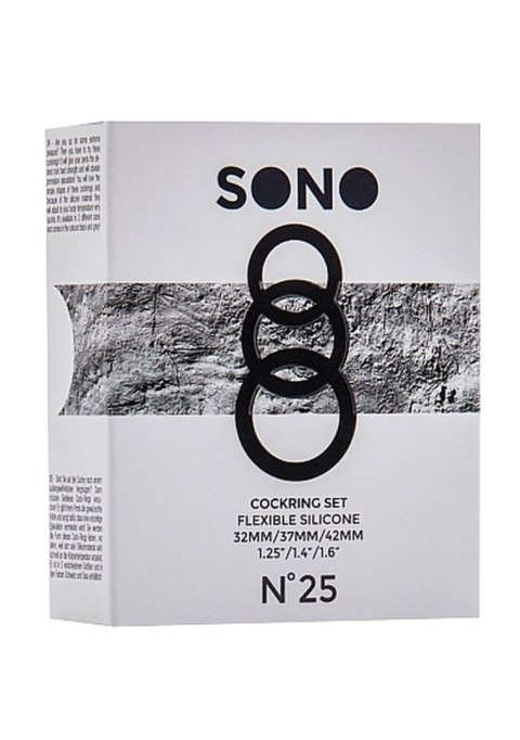 No.25 - Cockring Set - Grey Sono No.25 - Cockring Set - Grey Sono