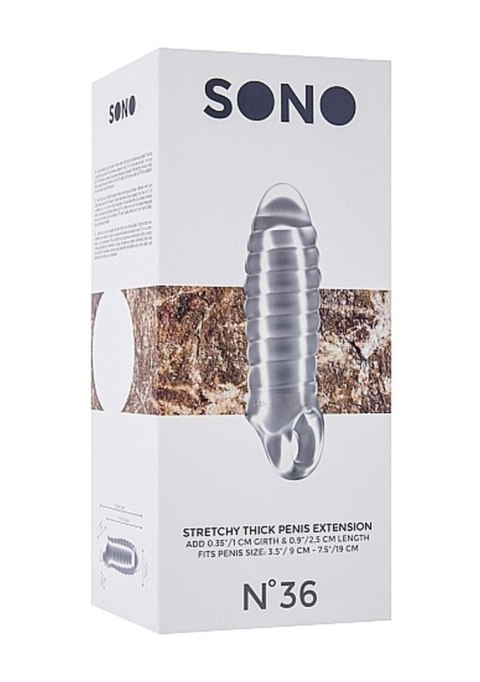 No.36 - Stretchy Thick Penis Extension - Translucent Sono No.36 - Stretchy Thick Penis Extension - Translucent Sono