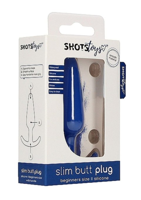 Slim Butt Plug - Blue ShotsToys Slim Butt Plug - Blue ShotsToys