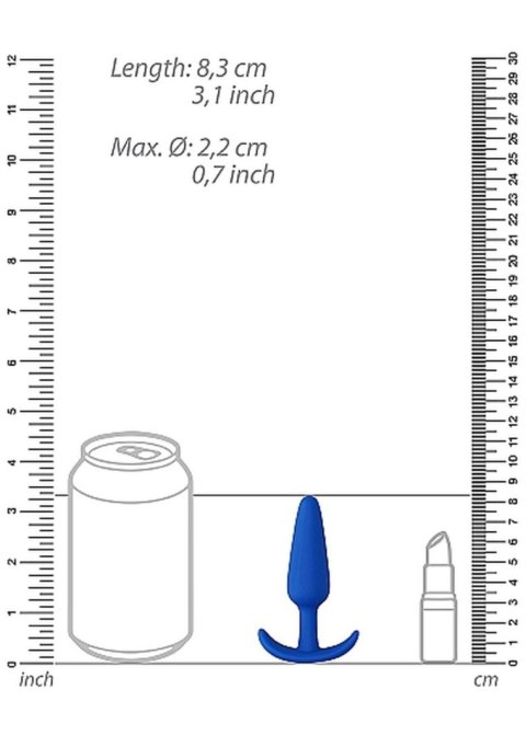 Slim Butt Plug - Blue ShotsToys Slim Butt Plug - Blue ShotsToys