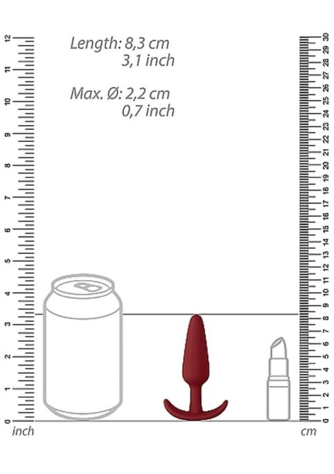 Slim Butt Plug - Red ShotsToys Slim Butt Plug - Red ShotsToys