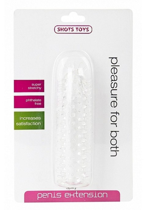 Spiky Penis Extension - Transparent ShotsToys Spiky Penis Extension - Transparent ShotsToys