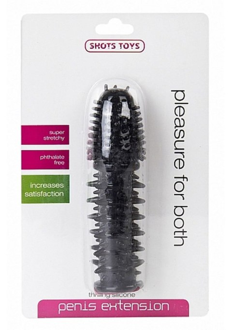 Thrilling Silicone Penis Extension - Black ShotsToys Thrilling Silicone Penis Extension - Black ShotsToys