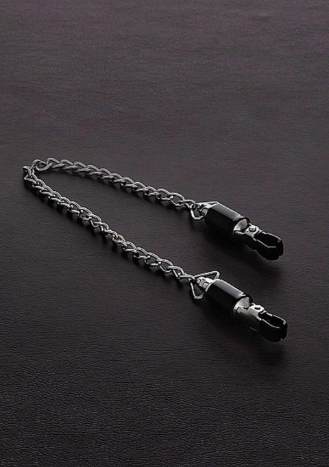 Barrel Tit Clamps with Chain (pair) Steel Barrel Tit Clamps with Chain (pair) Steel
