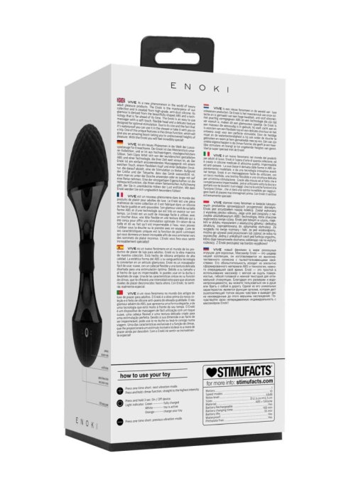 Enoki - Bendable Massager - Black Vive Enoki - Bendable Massager - Black Vive
