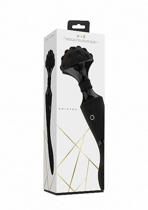 Stymulator- Shiatsu Bendable Massager Wand - Black Vive Stymulator- Shiatsu Bendable Massager Wand - Black Vive