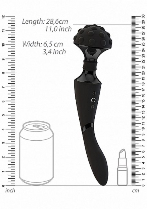 Stymulator- Shiatsu Bendable Massager Wand - Black Vive Stymulator- Shiatsu Bendable Massager Wand - Black Vive