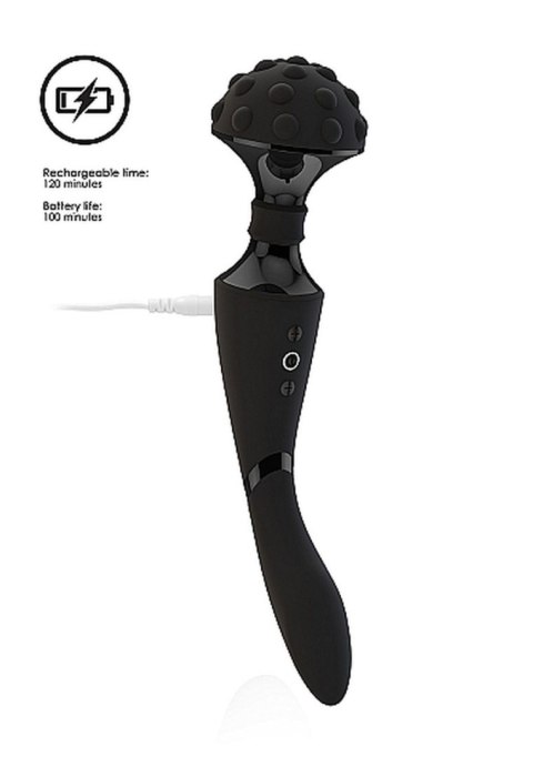 Stymulator- Shiatsu Bendable Massager Wand - Black Vive Stymulator- Shiatsu Bendable Massager Wand - Black Vive