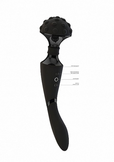 Stymulator- Shiatsu Bendable Massager Wand - Black Vive Stymulator- Shiatsu Bendable Massager Wand - Black Vive