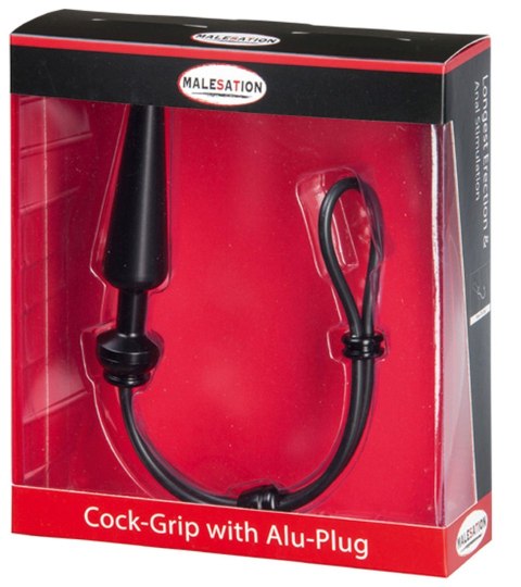 MALESATION Cock-Grip with Alu-Plug medium, black Malesation MALESATION Cock-Grip with Alu-Plug medium, black Malesation