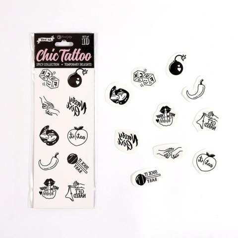 SET of 10 TEMPORARY TATTOOS - SPICY COLLECTION Secret Play SET of 10 TEMPORARY TATTOOS - SPICY COLLECTION Secret Play