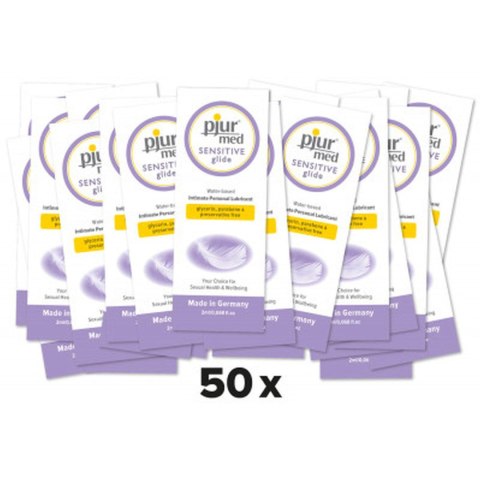Żel-pjur 2 ml-MED Sensitive glide - 50 sztuk Pjur Żel-pjur 2 ml-MED Sensitive glide - 50 sztuk Pjur