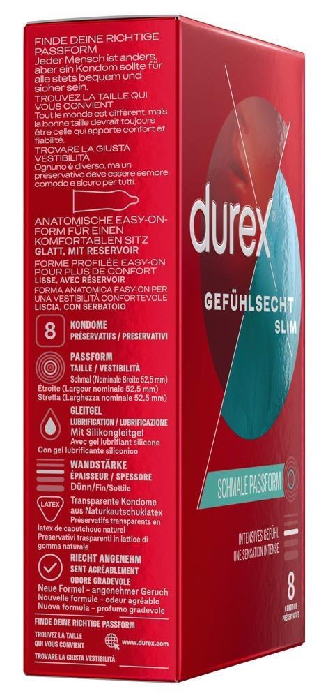 Durex GefĂĽhlsecht Slim Fit 8 Durex