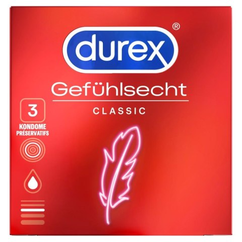 Durex Gefühlsecht 3 pcs Durex Durex Gefühlsecht 3 pcs Durex