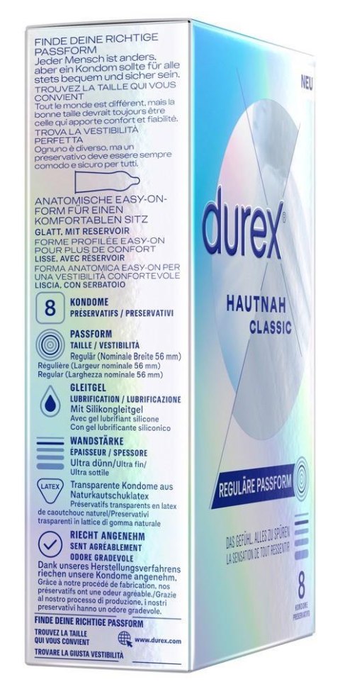 Durex Hautnah Classic 8pcs Durex