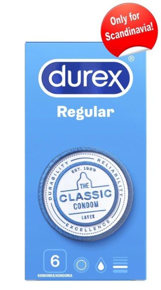 Durex Regular 6 Condoms Durex