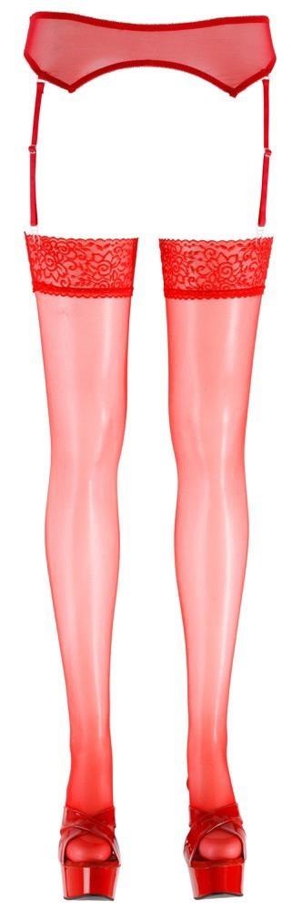 Stockings red 4 Cottelli LEGWEAR Stockings red 4 Cottelli LEGWEAR