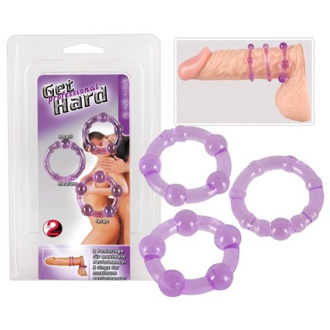 Cock Rings Set "Get Hard" lila You2Toys Cock Rings Set "Get Hard" lila You2Toys