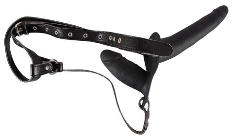 Double Strap On Black Silicone You2Toys Double Strap On Black Silicone You2Toys