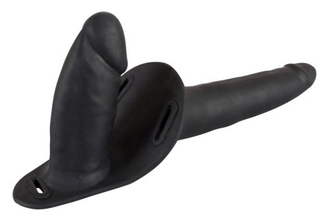 Double Strap On Black Silicone You2Toys Double Strap On Black Silicone You2Toys