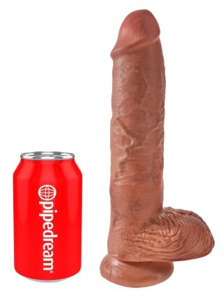 King Cock 10 inch Balls Tan King Cock