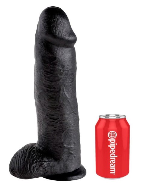 King Cock 12 inch Balls Black King Cock King Cock 12 inch Balls Black King Cock