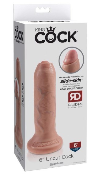 King Cock 6in. Uncut - Flesh King Cock