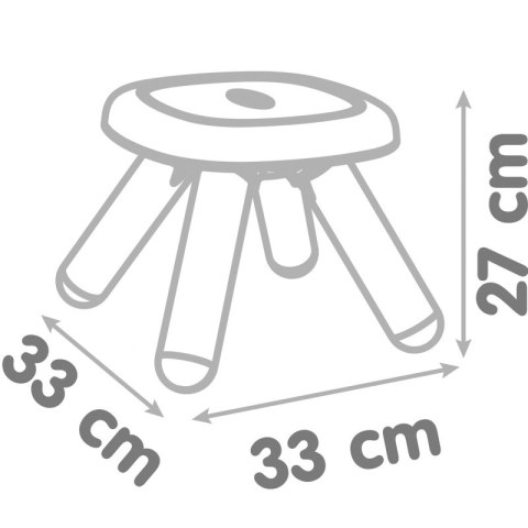 SMOBY Taboret Krzesełko Ogrodowe Do Pokoju Brązowe Smoby SMOBY Taboret Krzesełko Ogrodowe Do Pokoju Brązowe Smoby