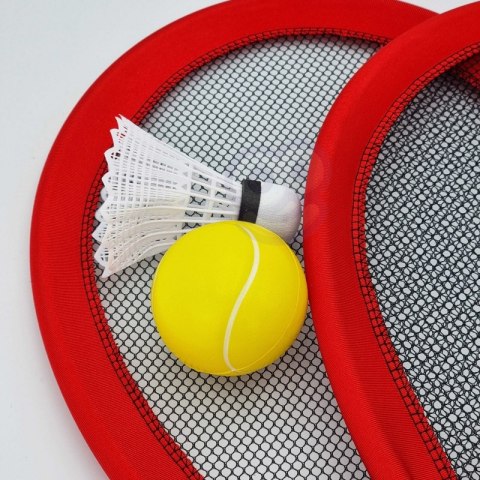 WOOPIE Duże Rakietki do Tenisa Badminton dla Dzieci Zestaw + Piłka Lotka Woopie WOOPIE Duże Rakietki do Tenisa Badminton dla Dzieci Zestaw + Piłka Lotka Woopie