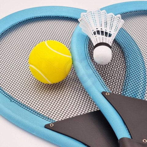 WOOPIE Duże Rakietki do Tenisa Badminton dla Dzieci Zestaw + Piłka Lotka Woopie WOOPIE Duże Rakietki do Tenisa Badminton dla Dzieci Zestaw + Piłka Lotka Woopie