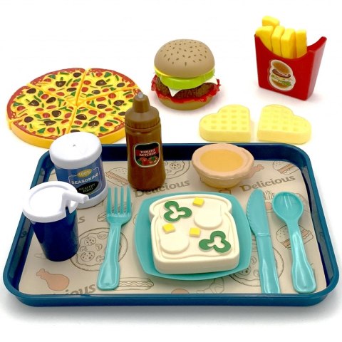 WOOPIE Zestaw do Krojenia Układania Jedzenie Fast Food 36 el. Woopie