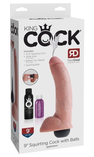 KC 9" Squirting Cock with Ball King Cock