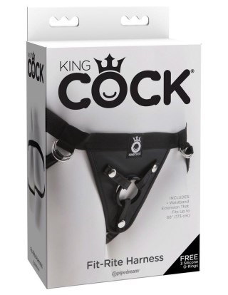 KC Fit Rite Harness Black King Cock