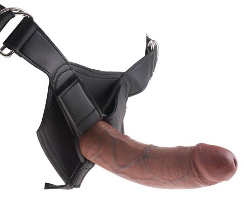 KC Strap-On with 8" Cock Brown King Cock KC Strap-On with 8" Cock Brown King Cock