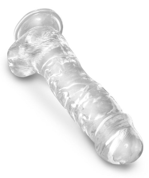 KCC 8 Cock with Balls King Cock Clear KCC 8 Cock with Balls King Cock Clear