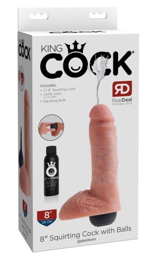 Squirting Cock with Balls 8" King Cock