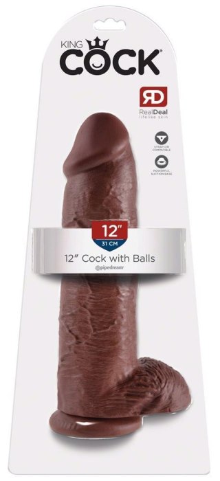 King Cock 12" Cock w Balls Bro King Cock