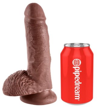 King Cock 7" Cock w Balls Brow King Cock