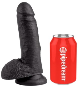 King Cock 7" Cock w Balls Dark King Cock