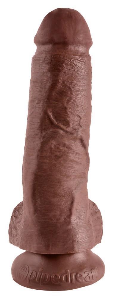 King Cock 8" Cock w Balls Brow King Cock King Cock 8" Cock w Balls Brow King Cock