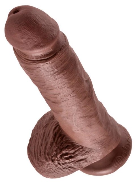 King Cock 8" Cock w Balls Brow King Cock King Cock 8" Cock w Balls Brow King Cock