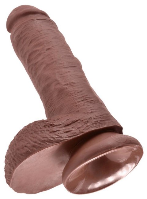 King Cock 8" Cock w Balls Brow King Cock King Cock 8" Cock w Balls Brow King Cock