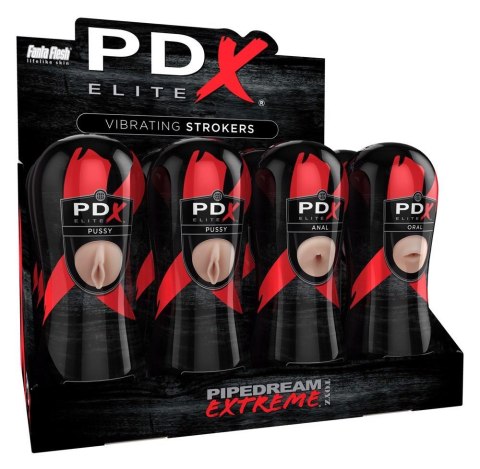 PEE Vibrating Stroker Display PDX Elite