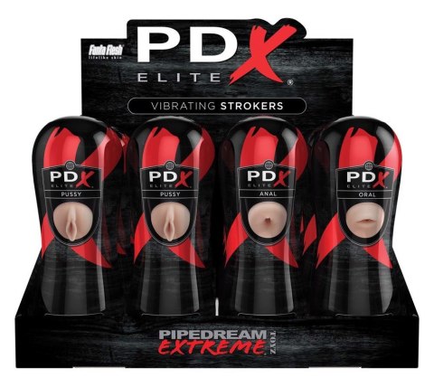 PEE Vibrating Stroker Display PDX Elite