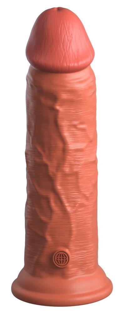 KCE 8 DD Vibrating Cock Tan King Cock Elite