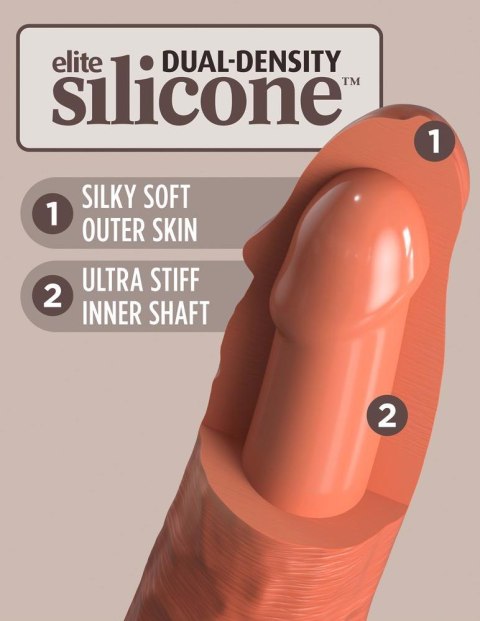 KCE 8 Dual Density Cock Tan King Cock Elite KCE 8 Dual Density Cock Tan King Cock Elite