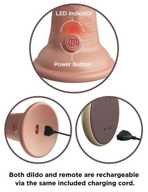 KCE 9 DD Vibrating Cock RC Lig King Cock Elite